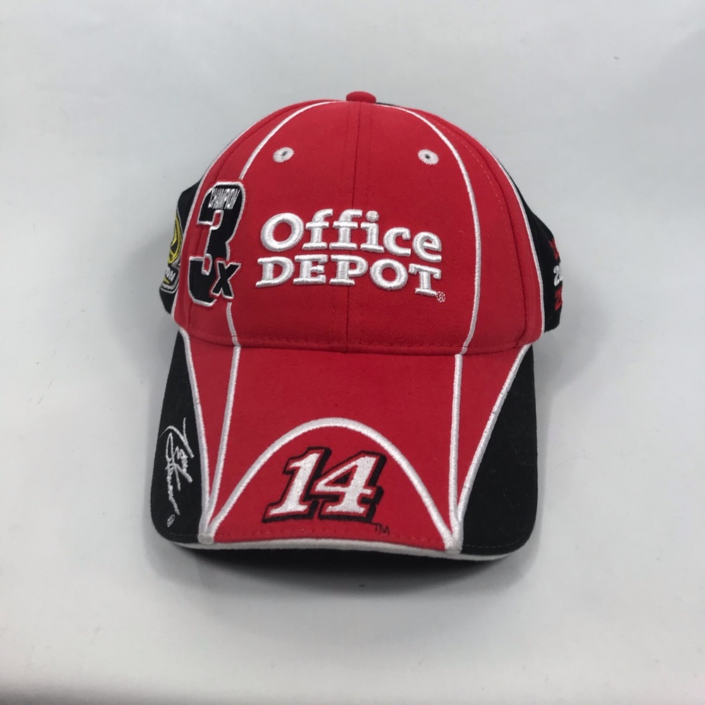Tony steward Office Depot red nascar SnapBack hat